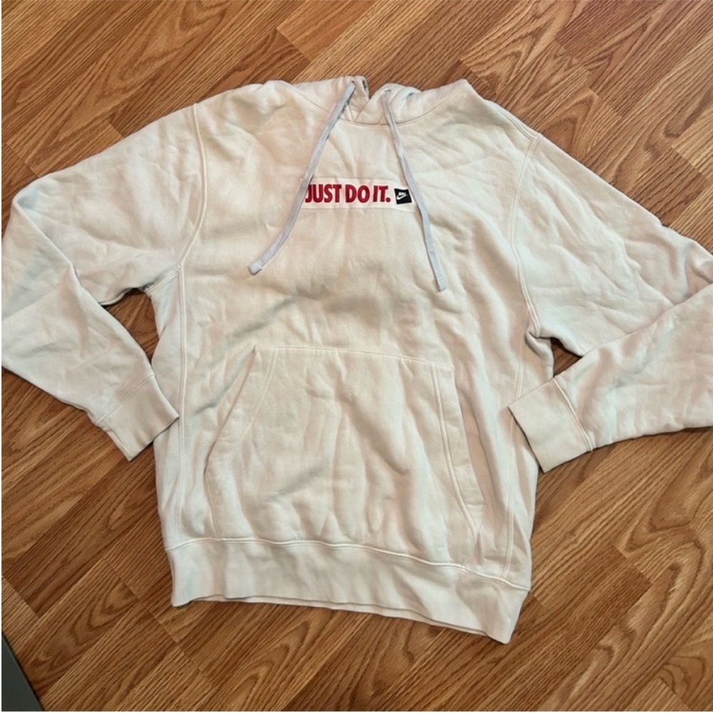 White nike hoodie mens size small